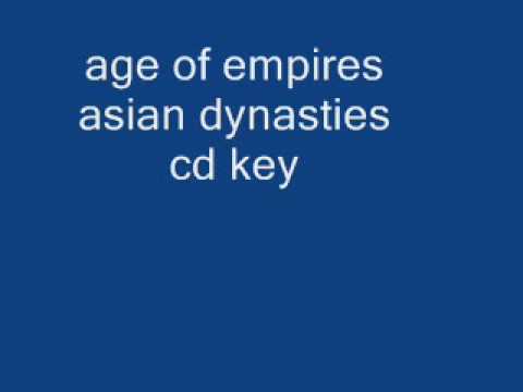 age of empires 3 asian dynasty product key